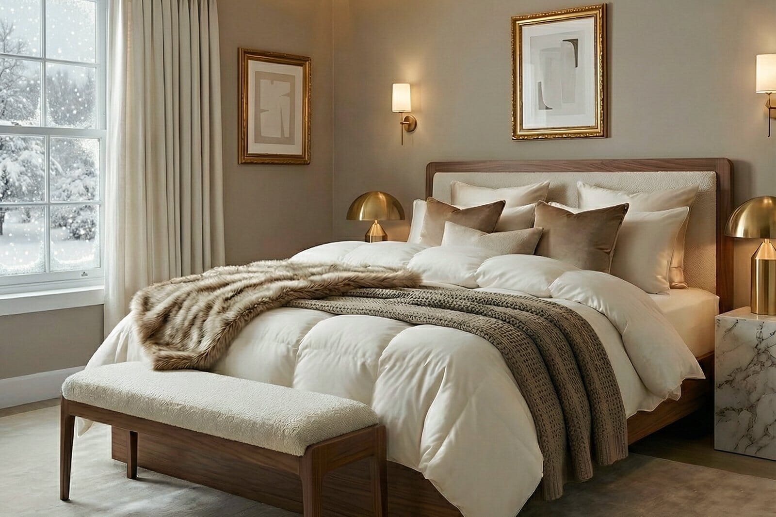 Winter Bedding Tips: How to stay warm in bed on cold nights? - Orchids Lux Home