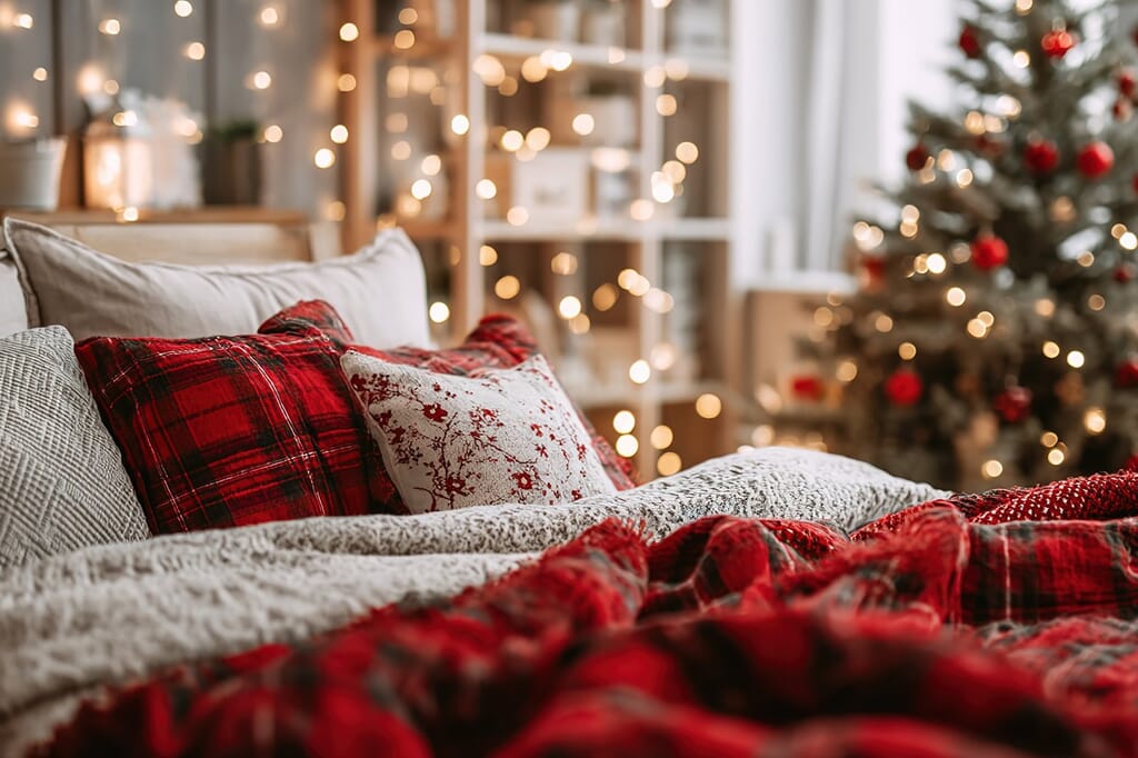 Christmas Bedding decor ideas that never go out of style - Orchids Lux Home Christmas Bedding decor ideas that never go out of style - Orchids Lux Home