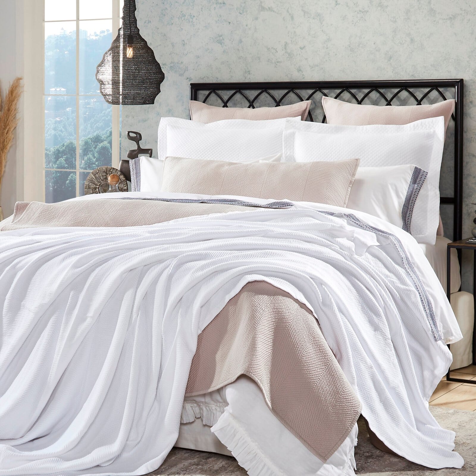 Riviera Chevron Cotton Blanket