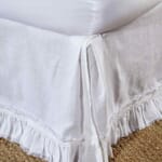 Ruffle Belgian Linen Bed Skirt Ruffle Belgian Linen Bed Skirt
