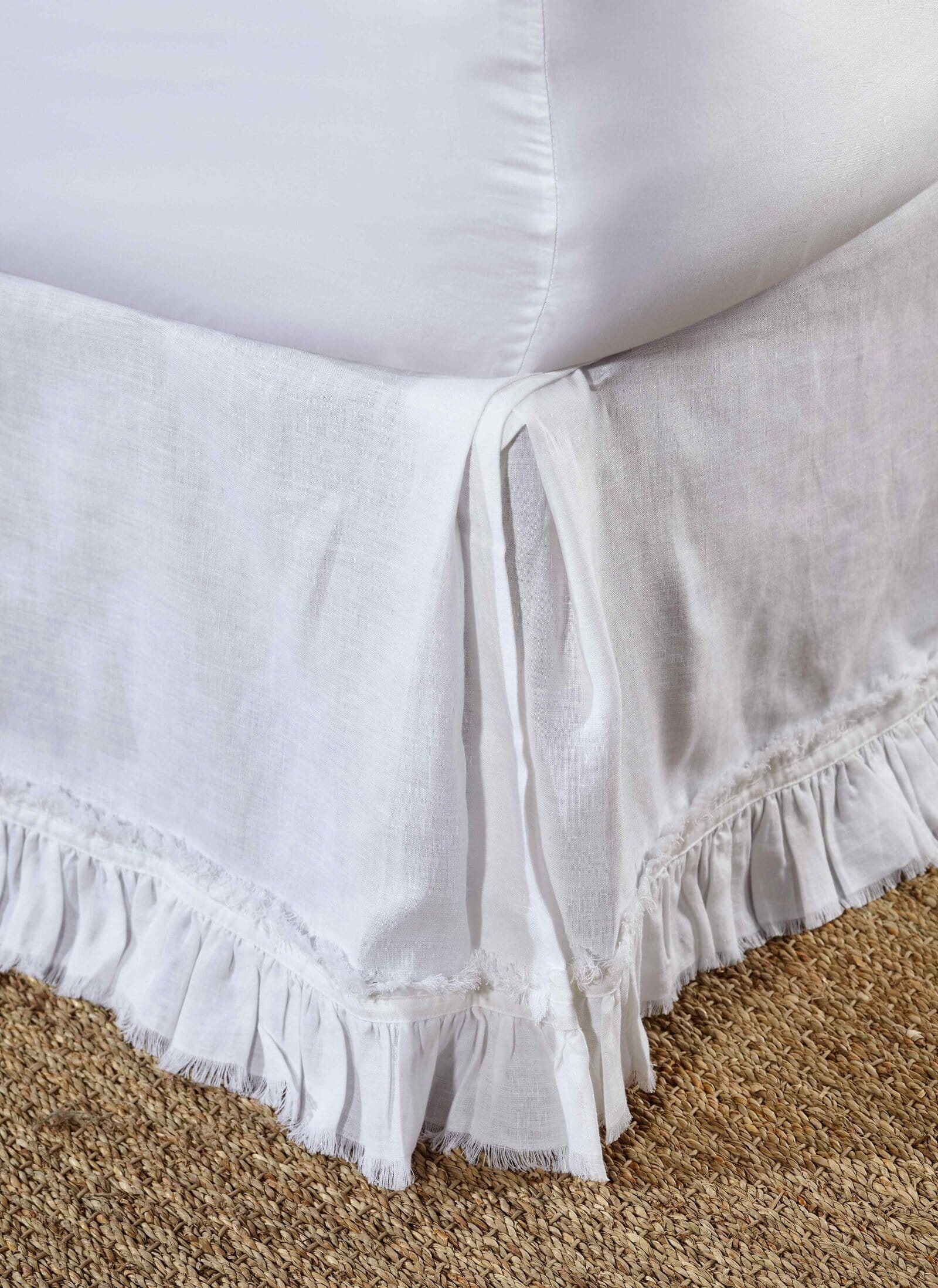 Ruffle European Linen Bed Skirt
