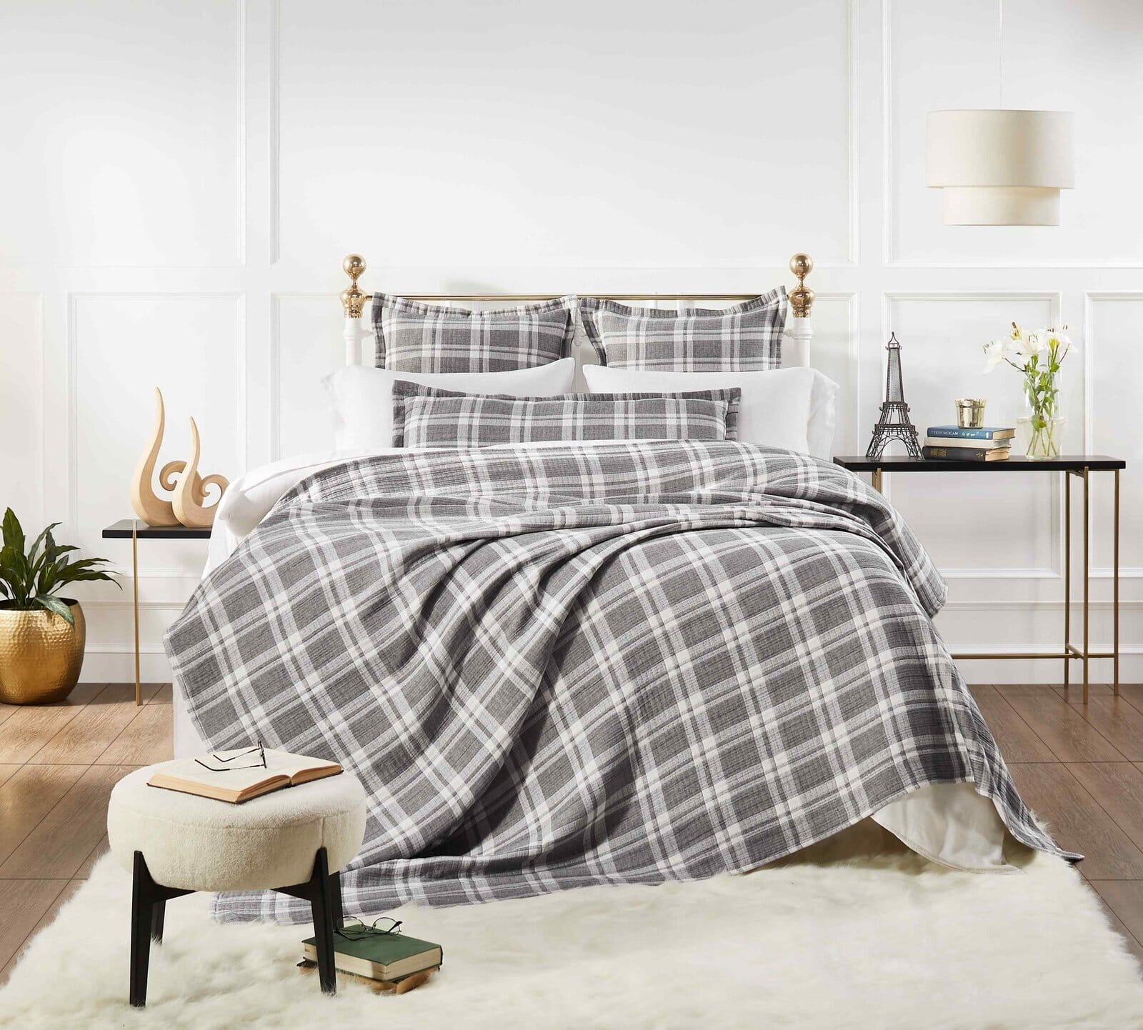 Doyle Check Cotton Blanket