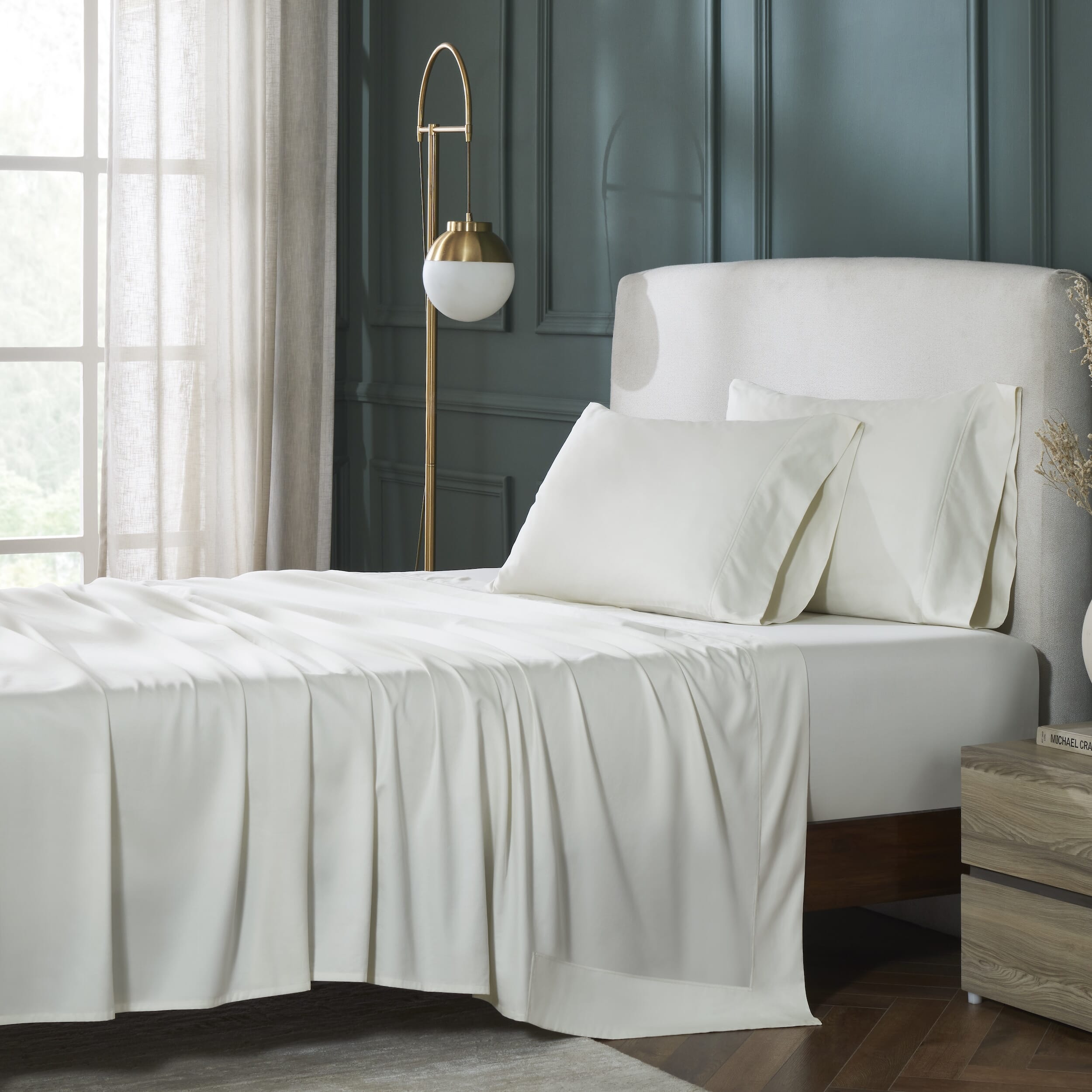Corvelle Supima Cotton 600TC Fitted Sheet