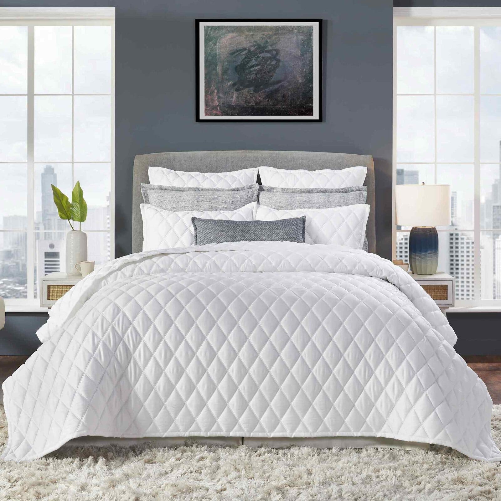 Avalon Lyocell Diamond Quilted Coverlet