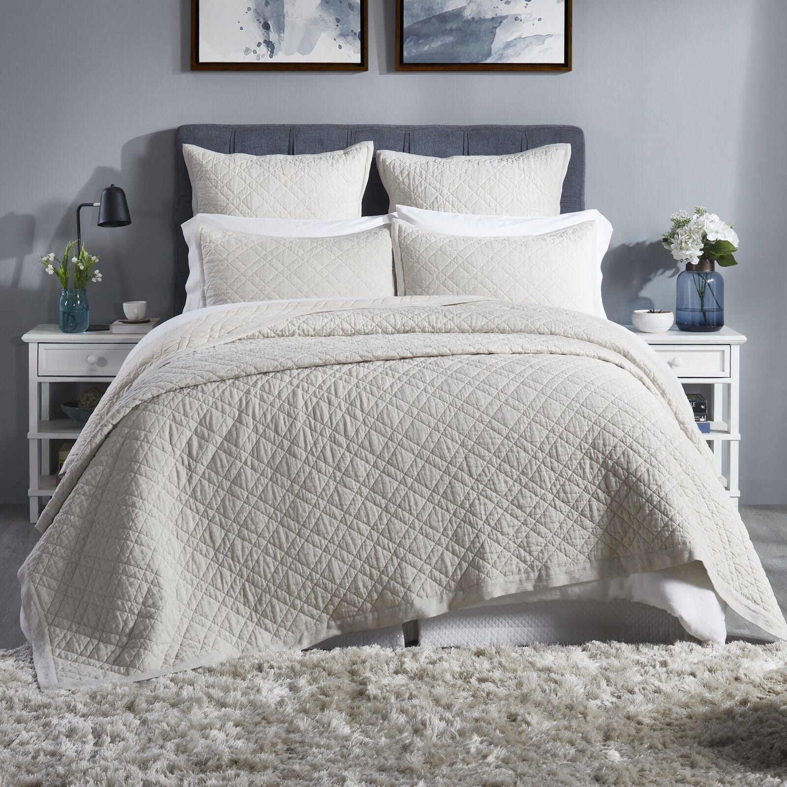 Chloe European Linen Coverlet