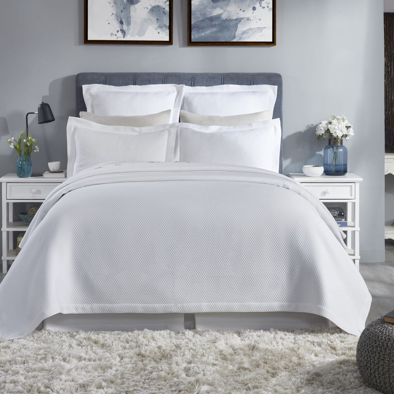 Retro Honeycomb Matelasse Coverlet