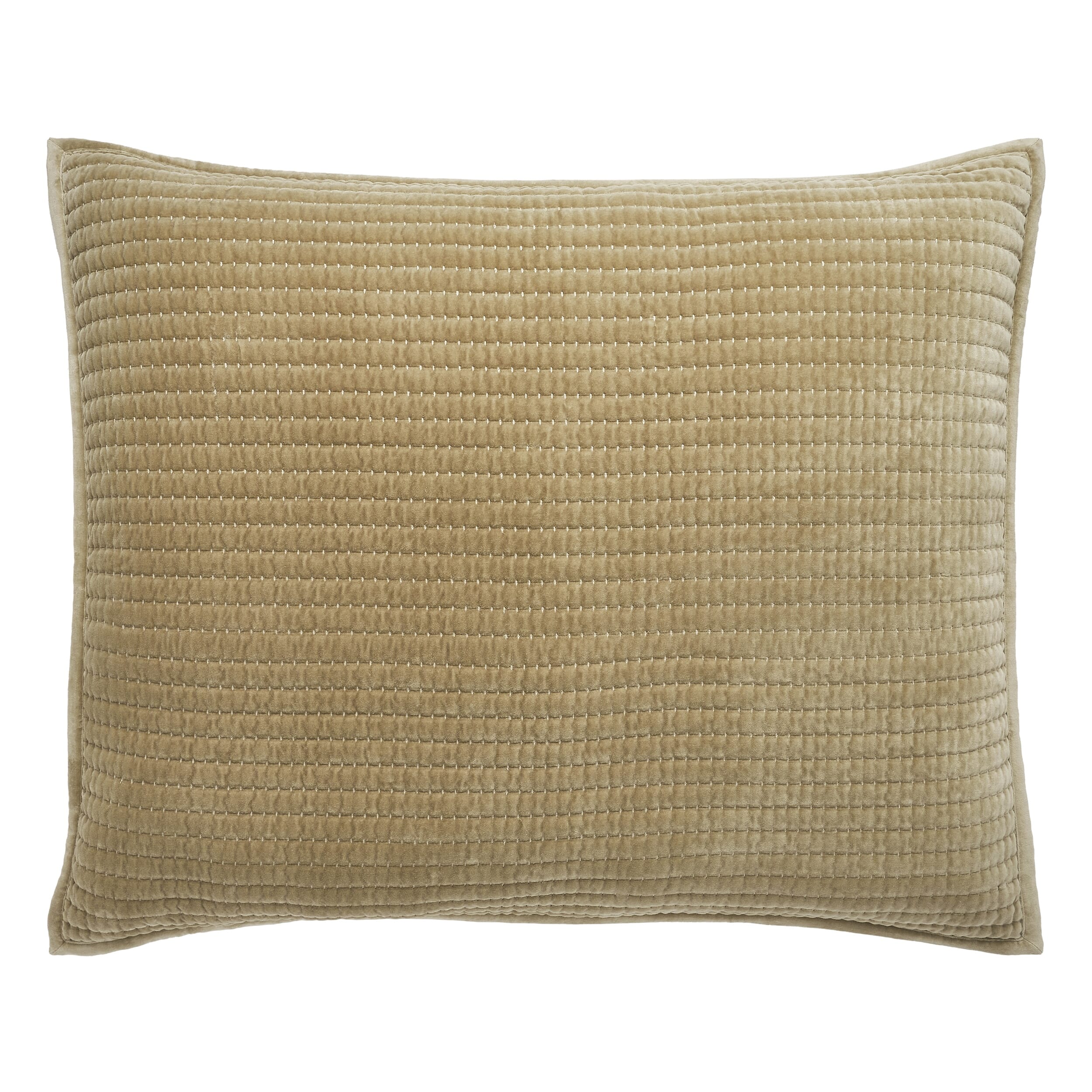 Milton Channel Stitched Velvet Coverlet Sham