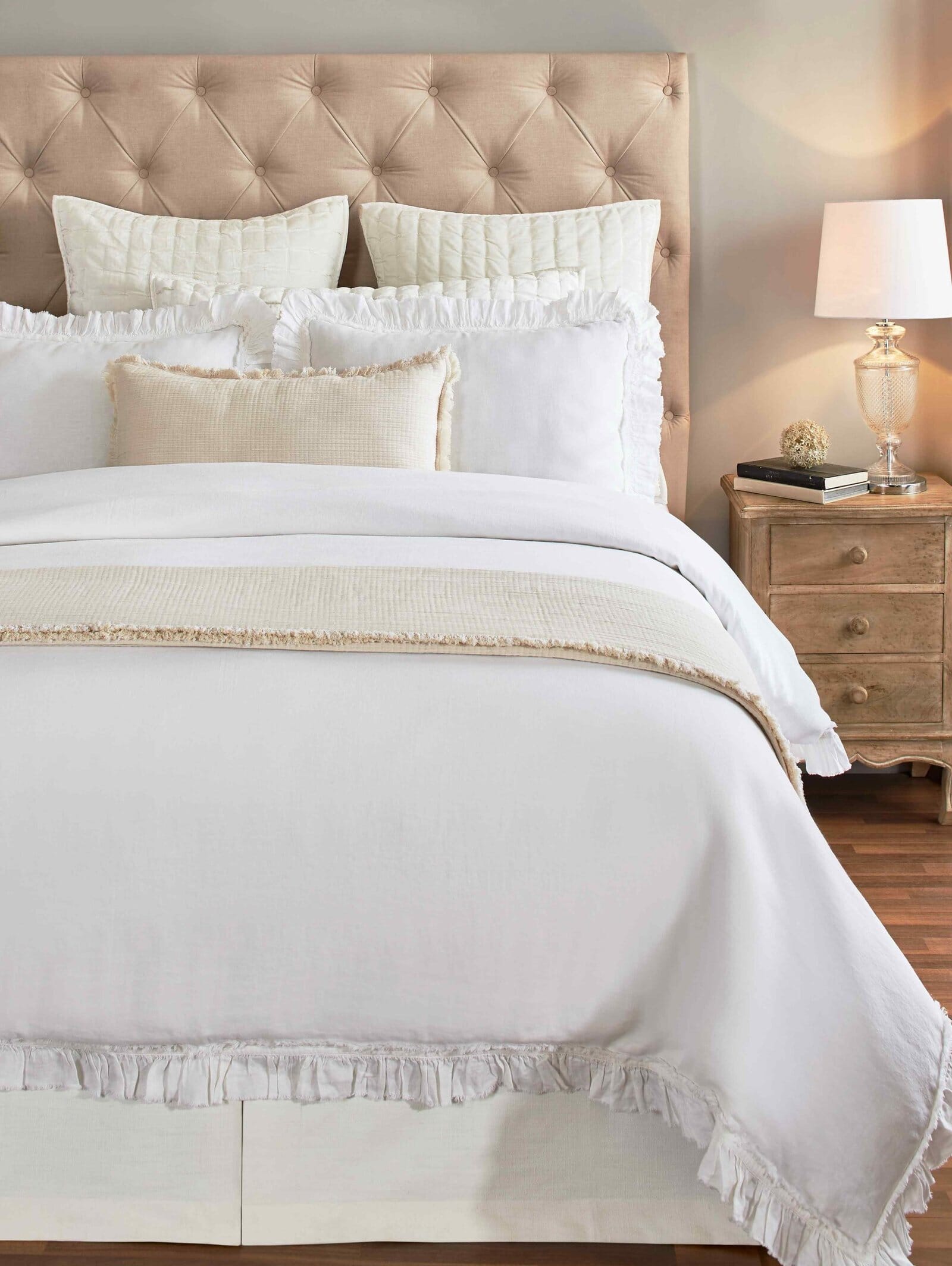 Ruffle European Linen Duvet Cover