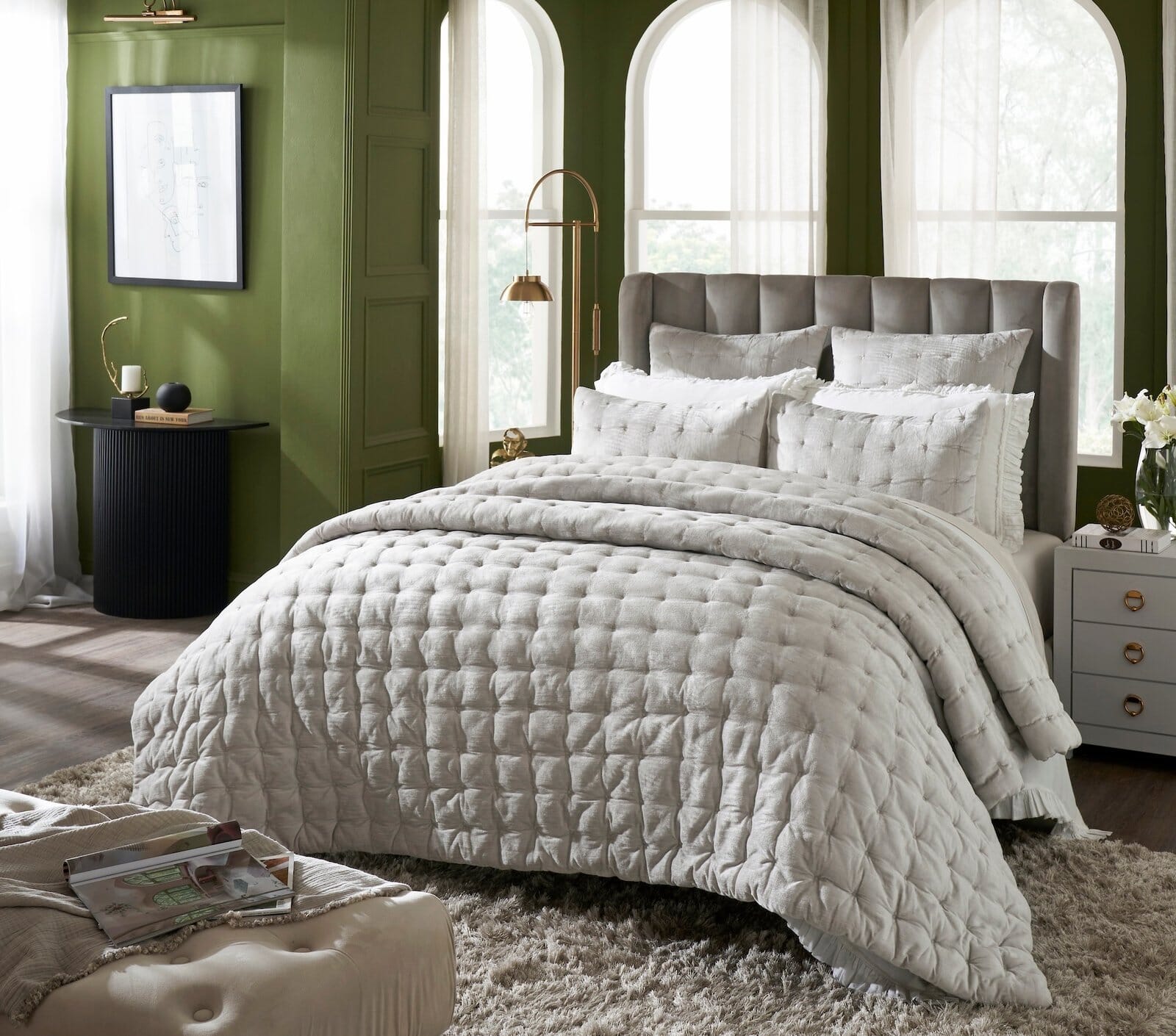 Bailey Tufted Velvet Quilt Sham