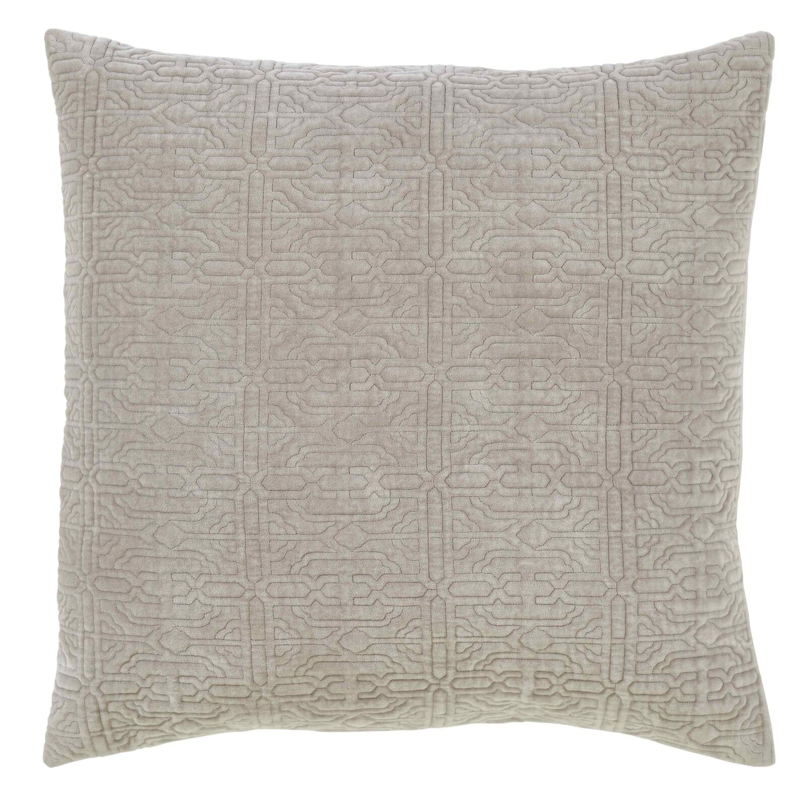 Duke Geometric Cotton Velvet Quilt Sham