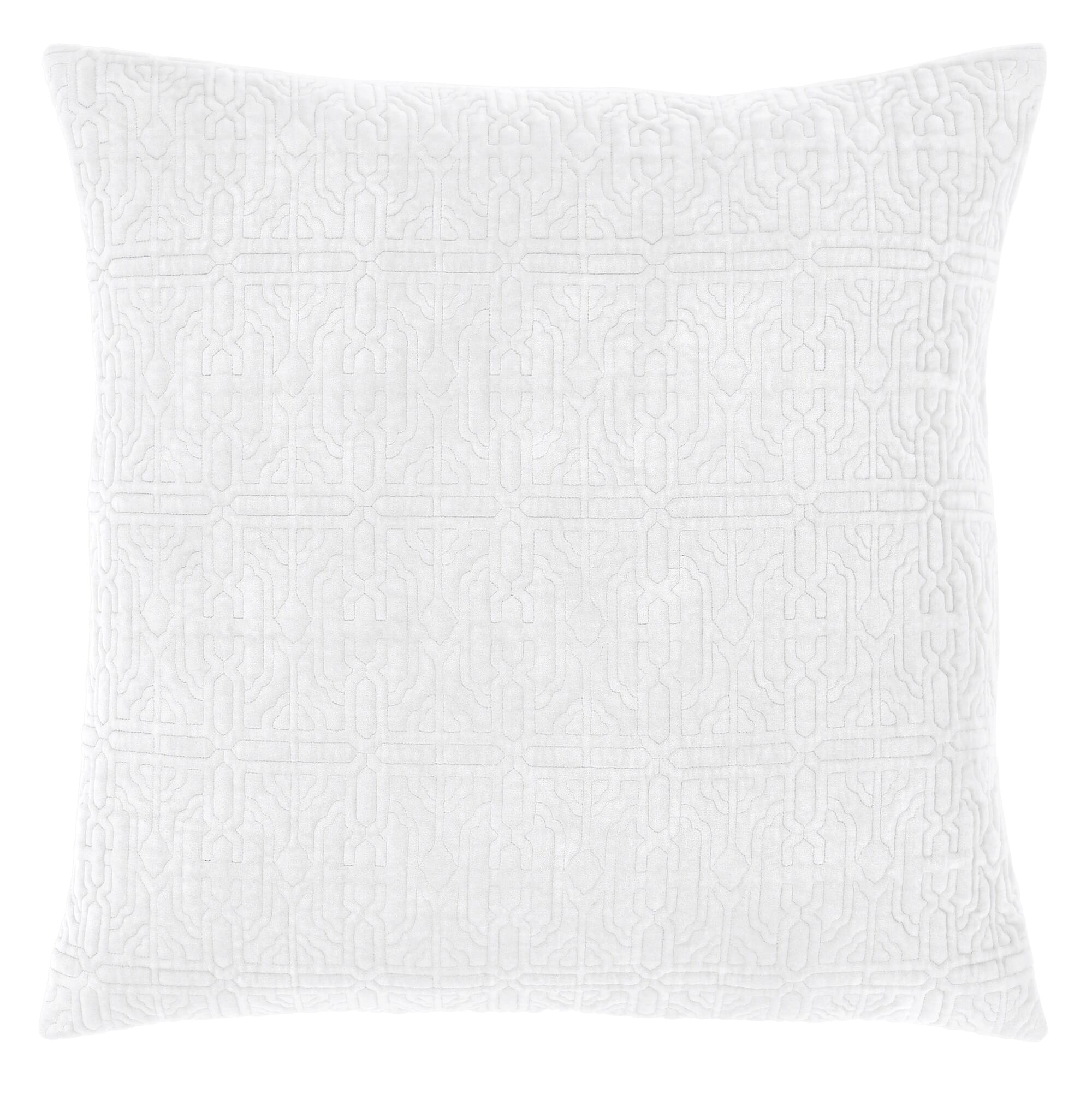 Duke Geometric Cotton Velvet Quilt Sham