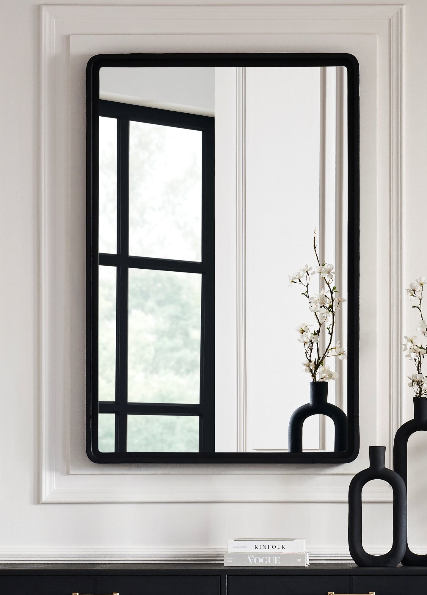 Berkeley Leather Framed Wall Mirror