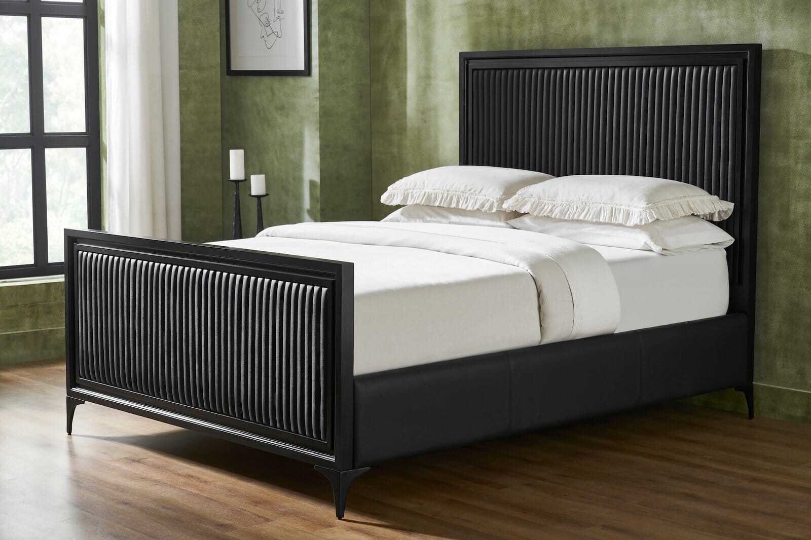 Stanford Leather Bed Stead