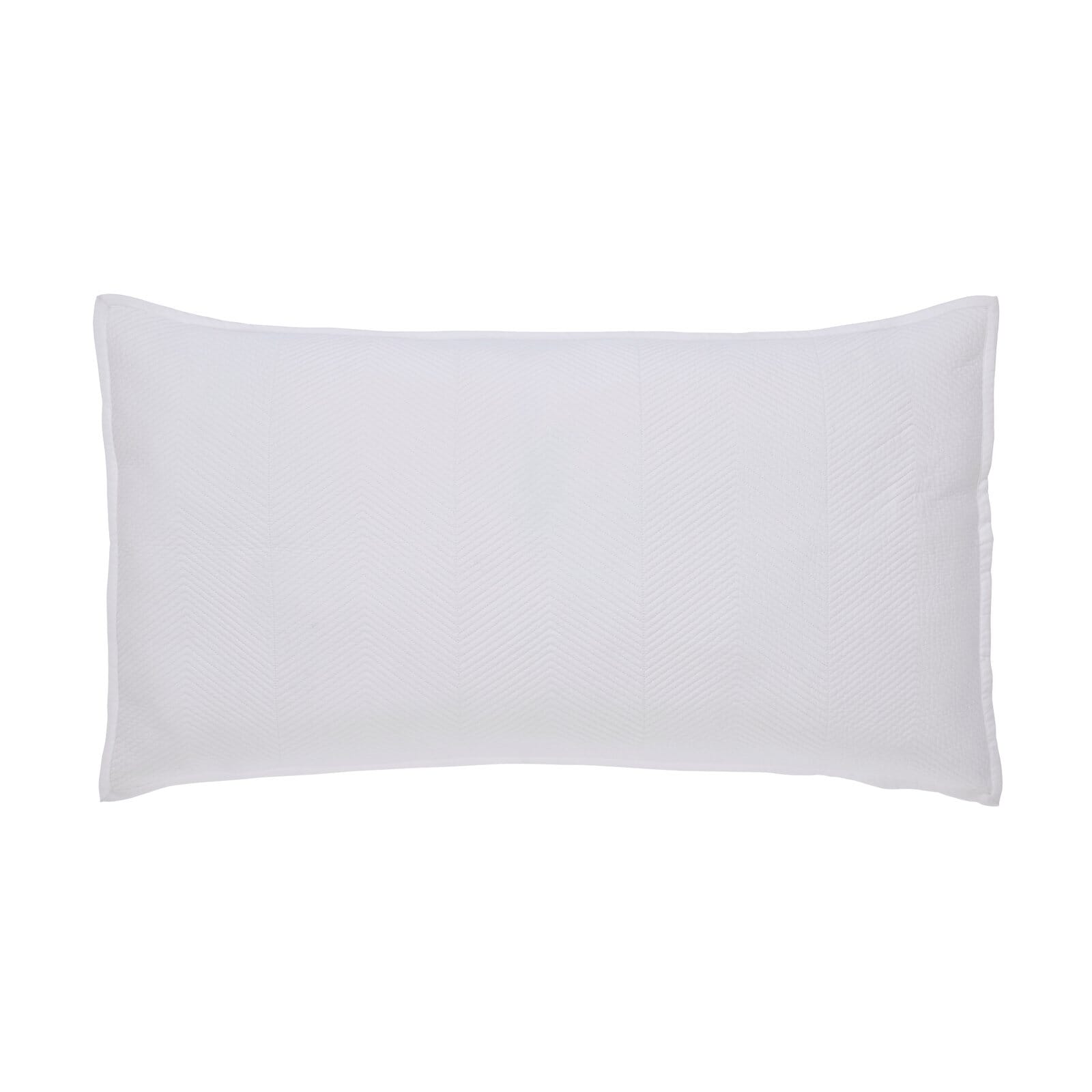 Athena Chevron Quilted Sateen Coverlet Sham