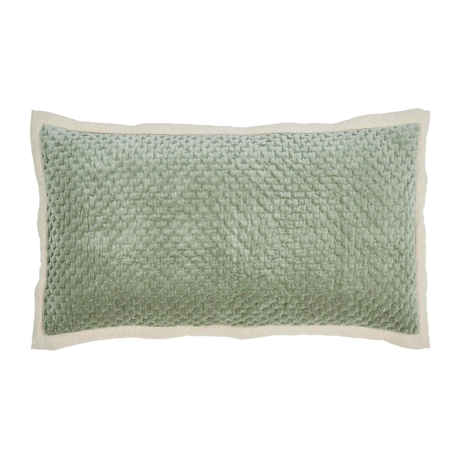 Maui Cross Stitch Velvet Quilt Sham