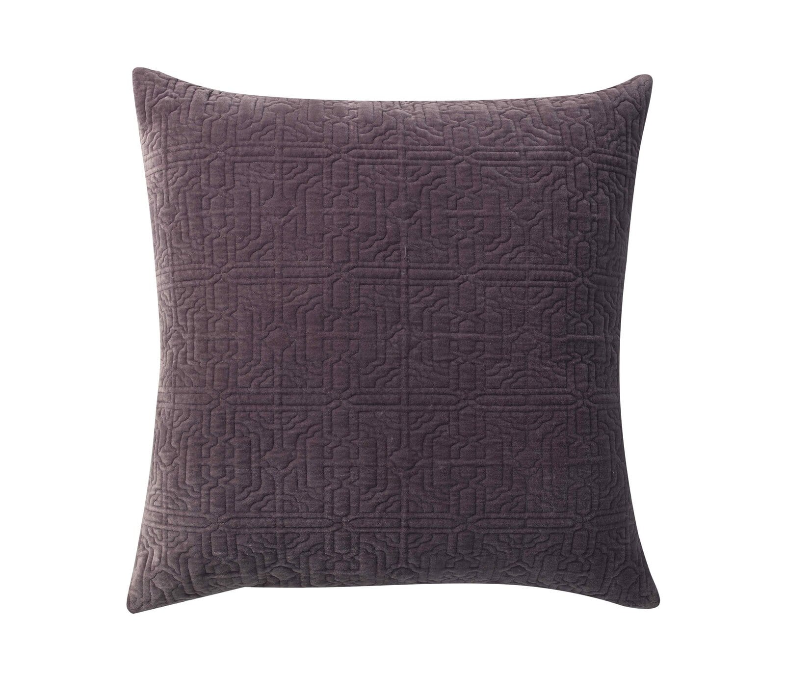 Duke Geometric Cotton Velvet Quilt Sham