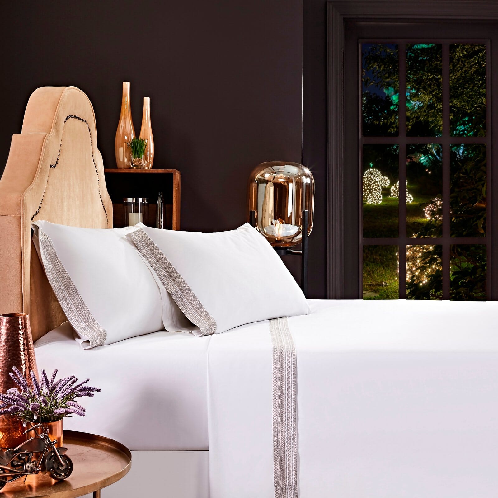 Olivia Cotton Percale 300TC Sheet Set