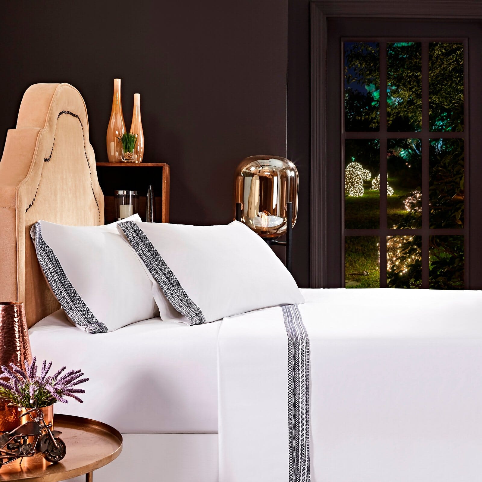 Olivia Cotton Percale 300TC Sheet Set