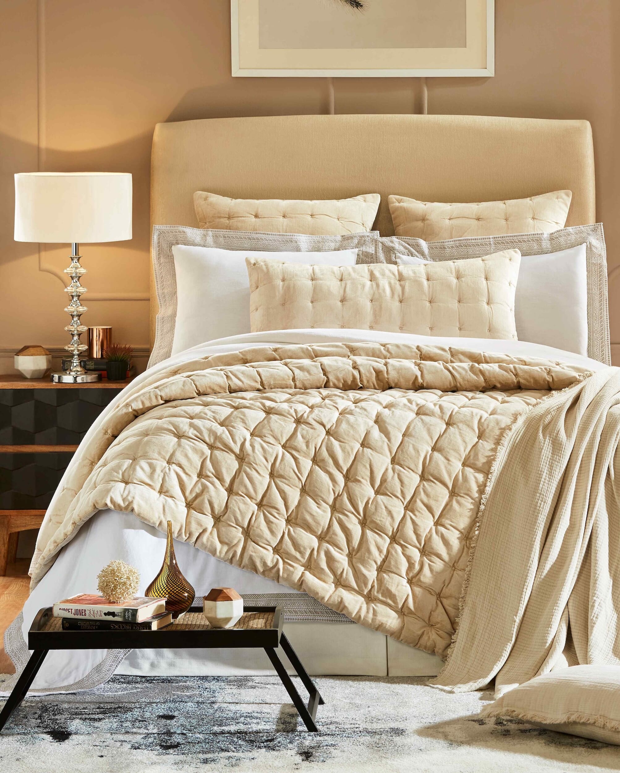 Bailey Tufted Velvet Quilt - Clearance