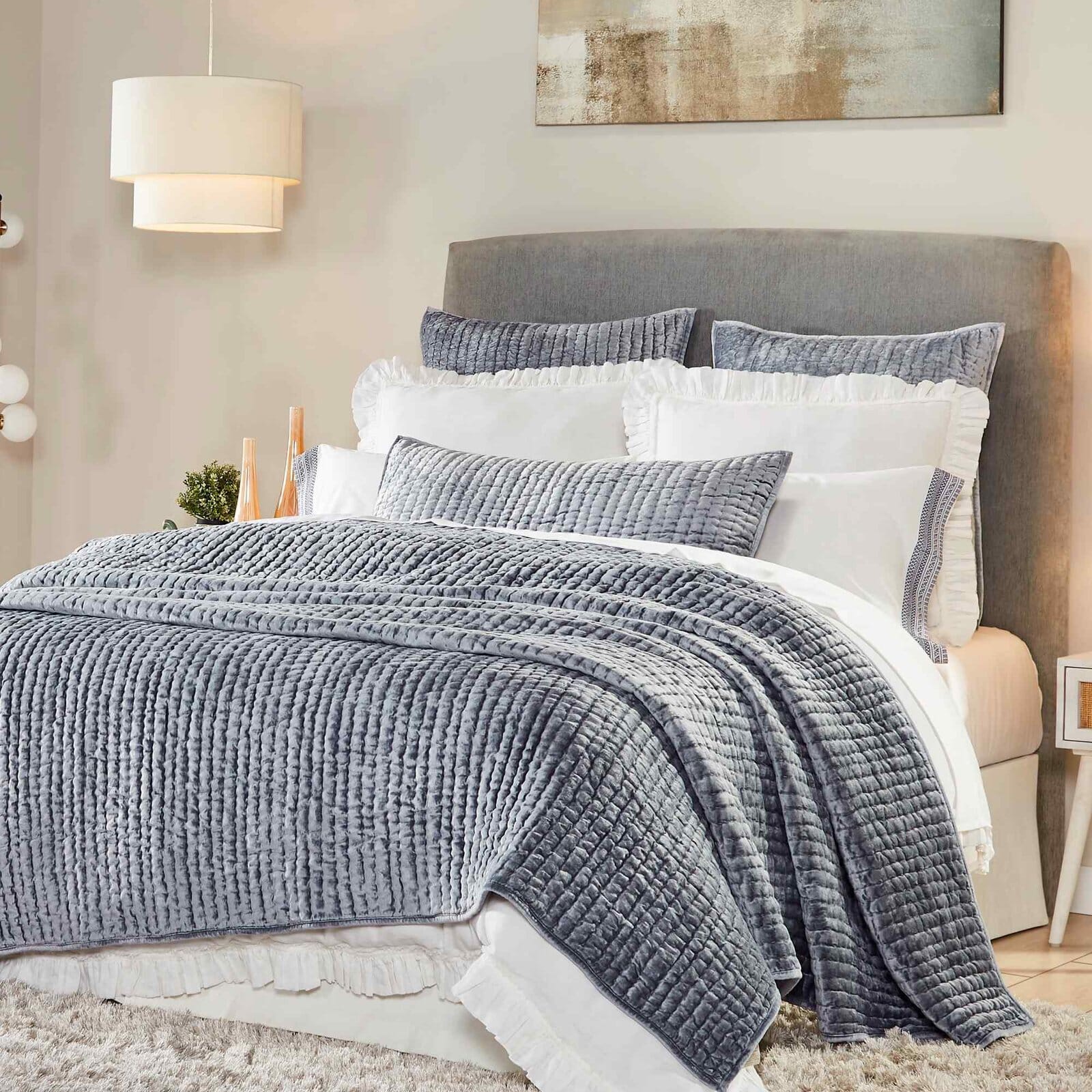 Walton Channel Velvet Quilt