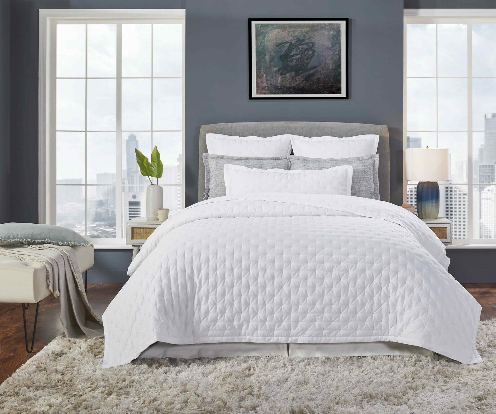 Oscar Tufted Cotton Sateen Quilt