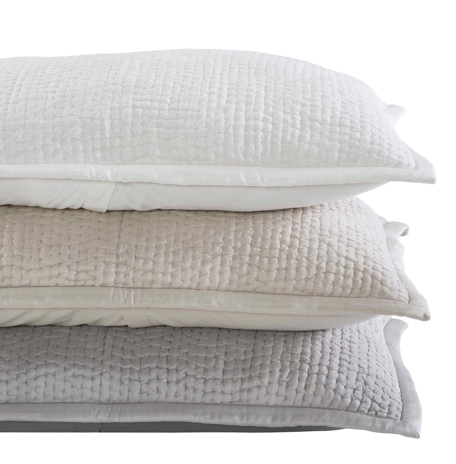 Lucy Pick Stitch Silk Coverlet Sham