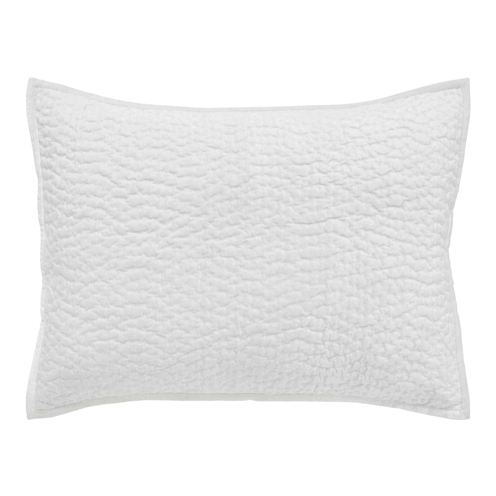 Laguna Pick Stitch Velvet Coverlet Sham