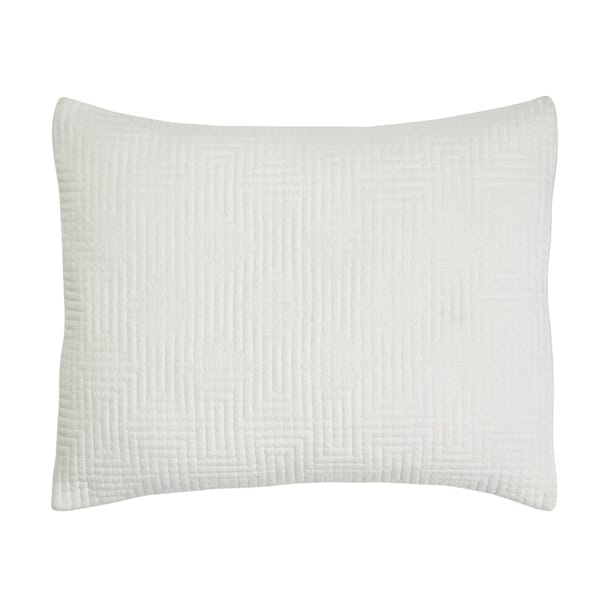 Coverlets Neutral Maze Geometric Linen Coverlet - Orchids Lux Home