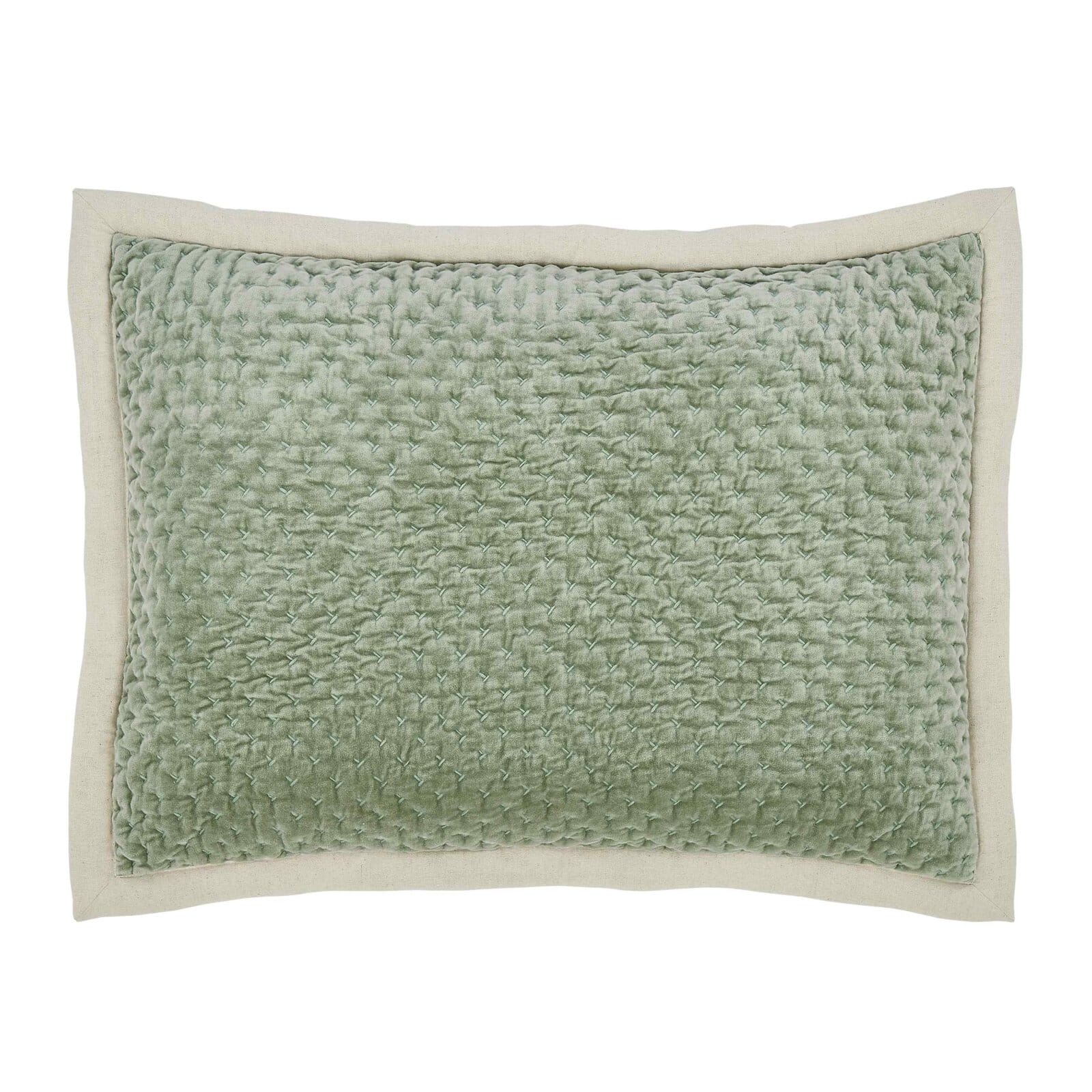 Maui Cross Stitch Velvet Quilt Sham