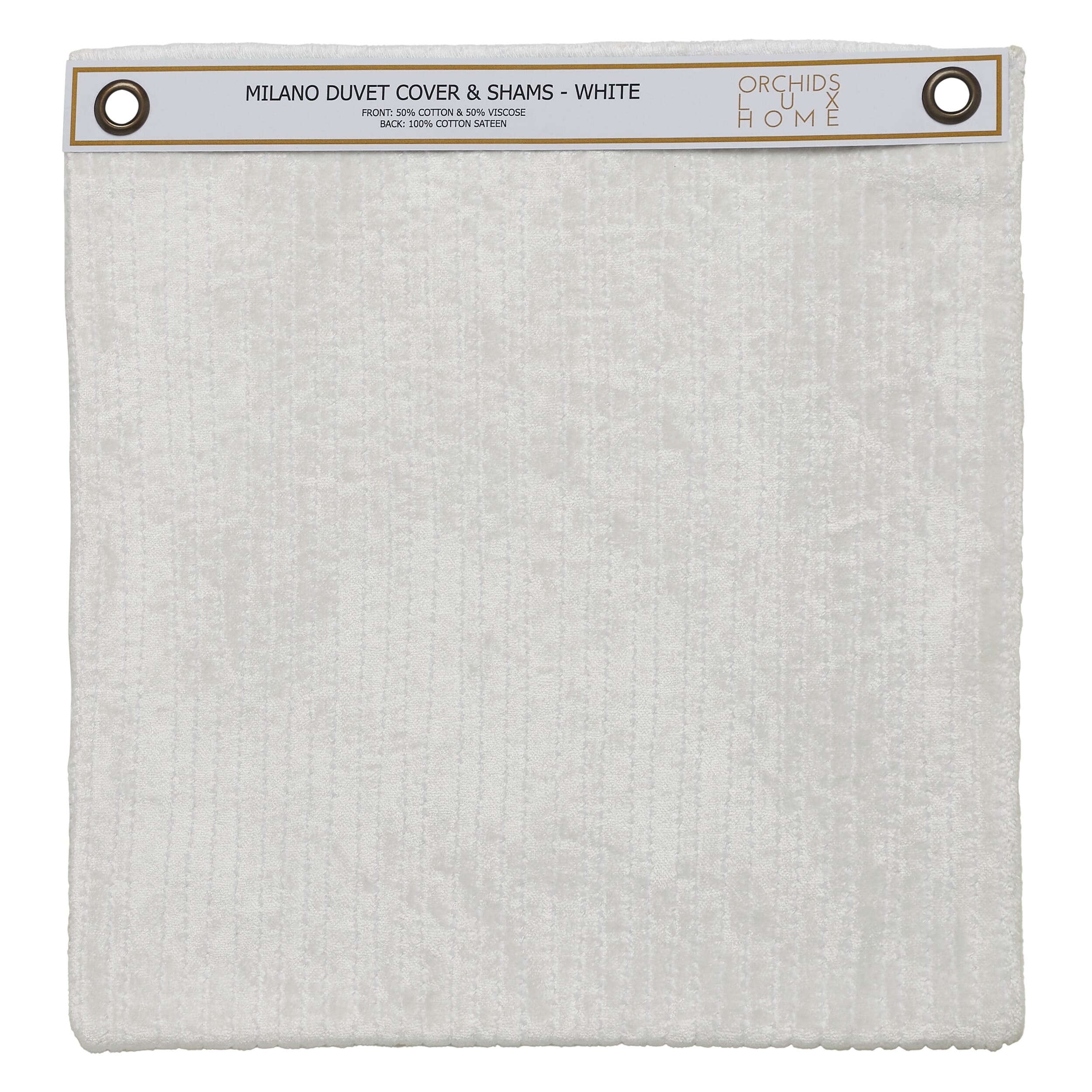 Milano Channel Stitch Velvet Duvet Swatch