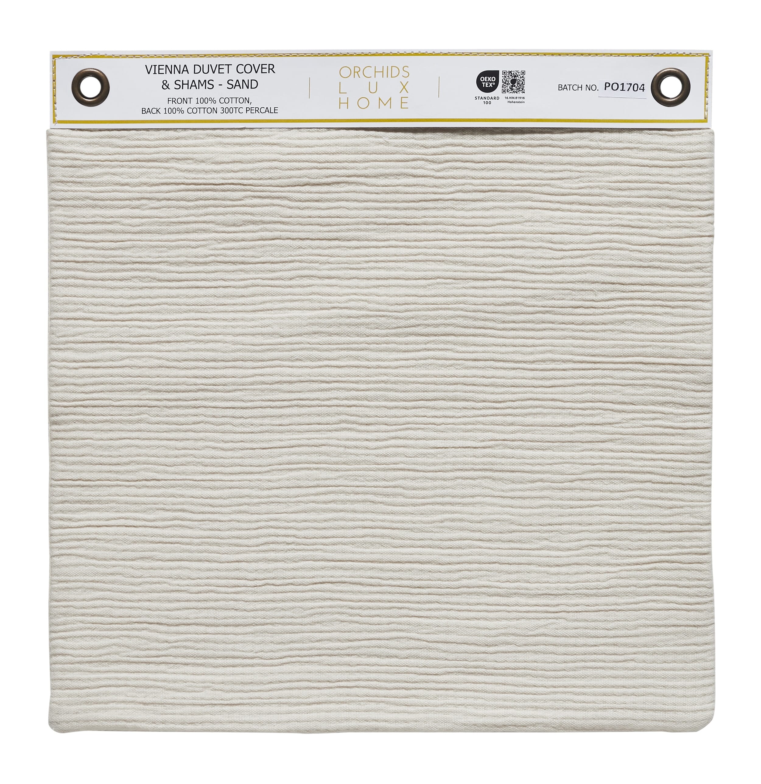 Vienna Texture Cotton Duvet Swatch