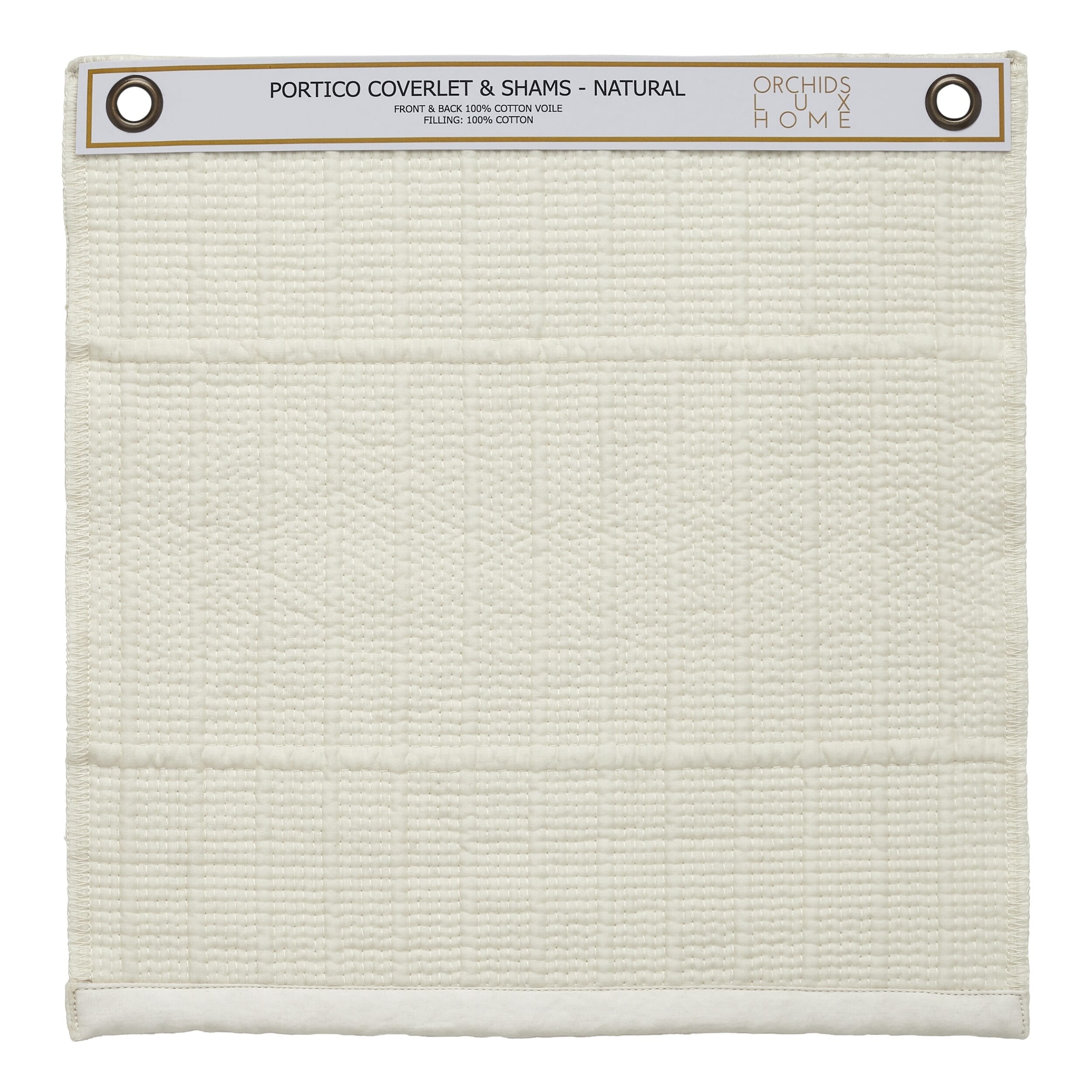 Portico Cotton Quilted Coverlet Swatch