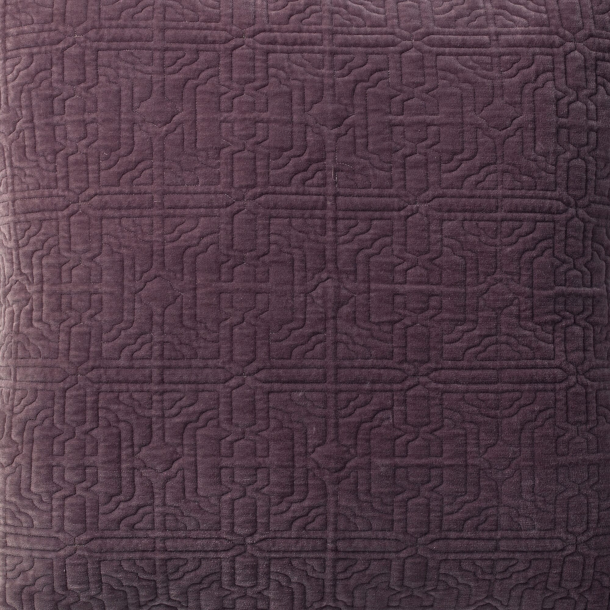 Duke Geometric Cotton Velvet Quilt Swatch