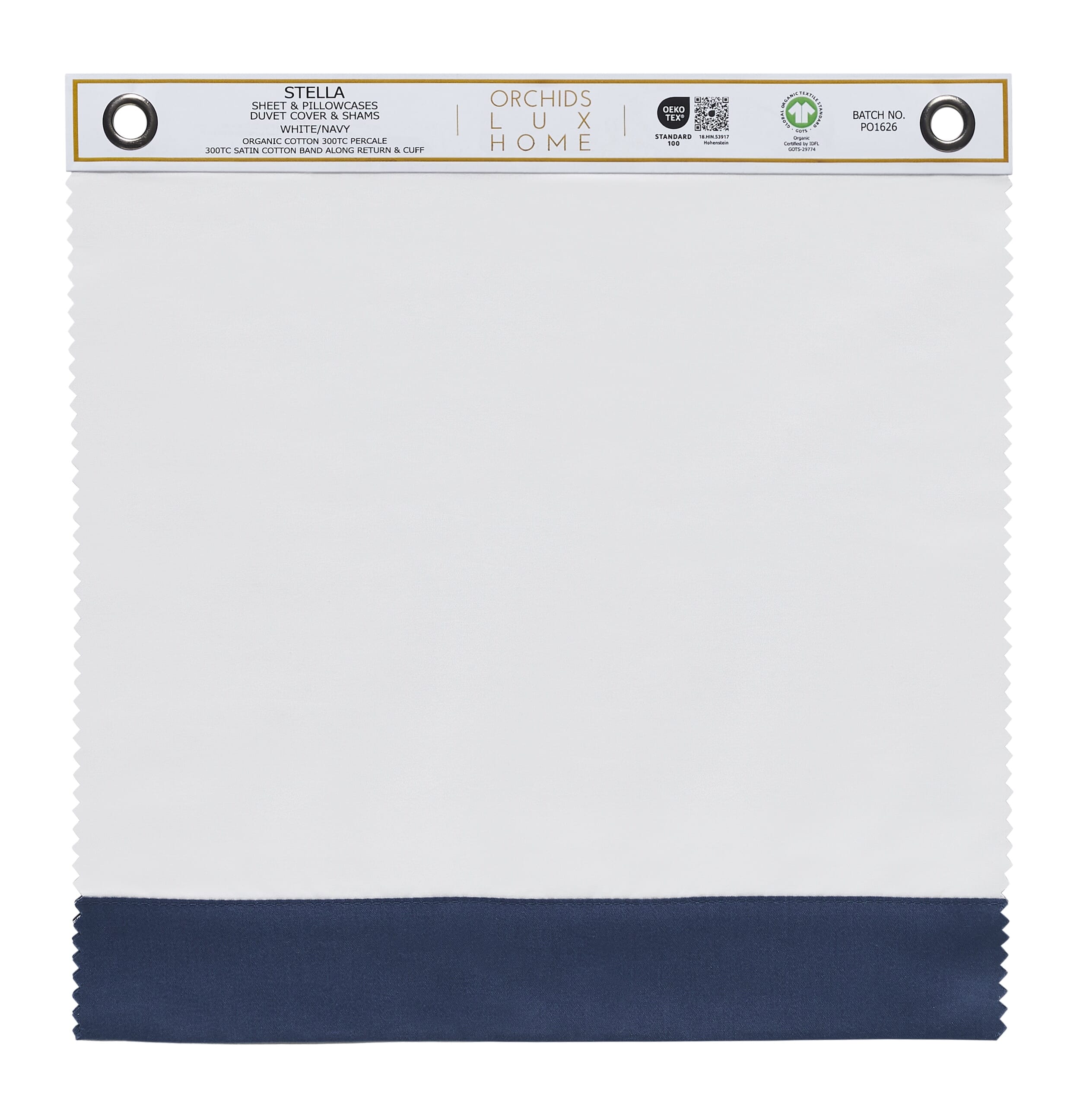 Stella Organic Cotton Sheet & Duvet Swatch