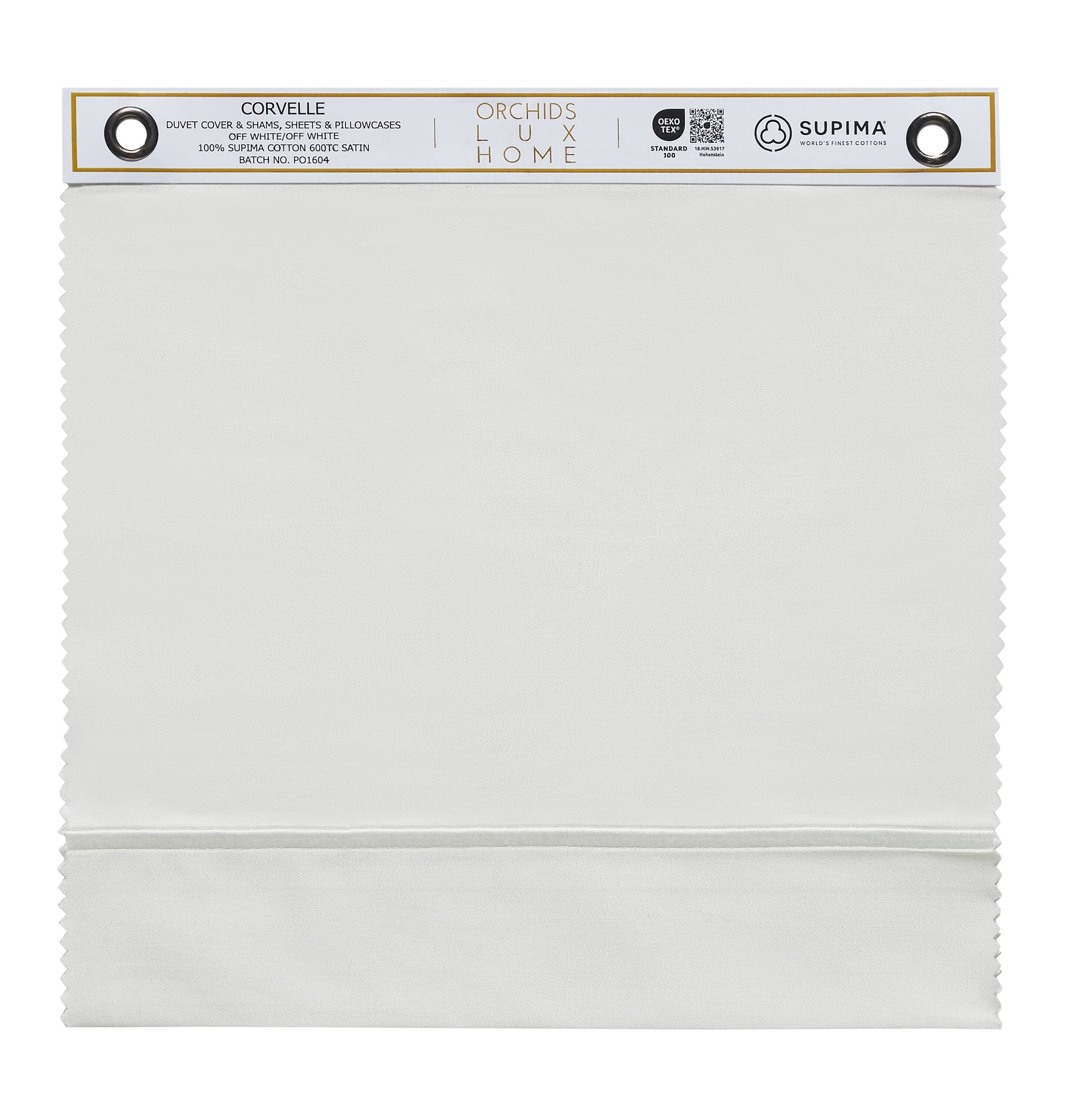 Corvelle Supima Cotton Sheet & Duvet Swatch