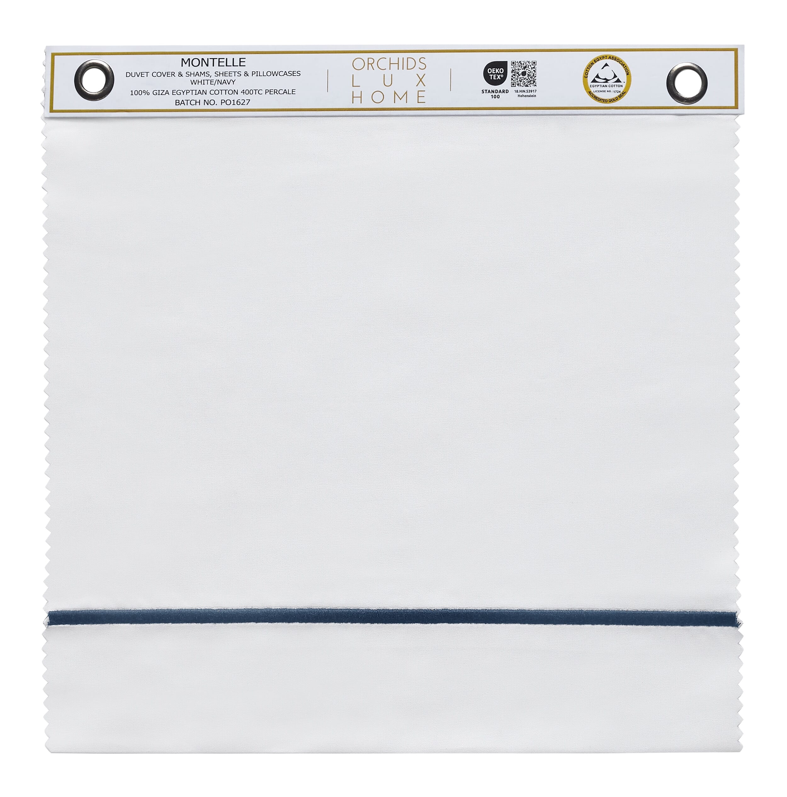 Montelle Giza Cotton Percale Sheet & Duvet Swatch
