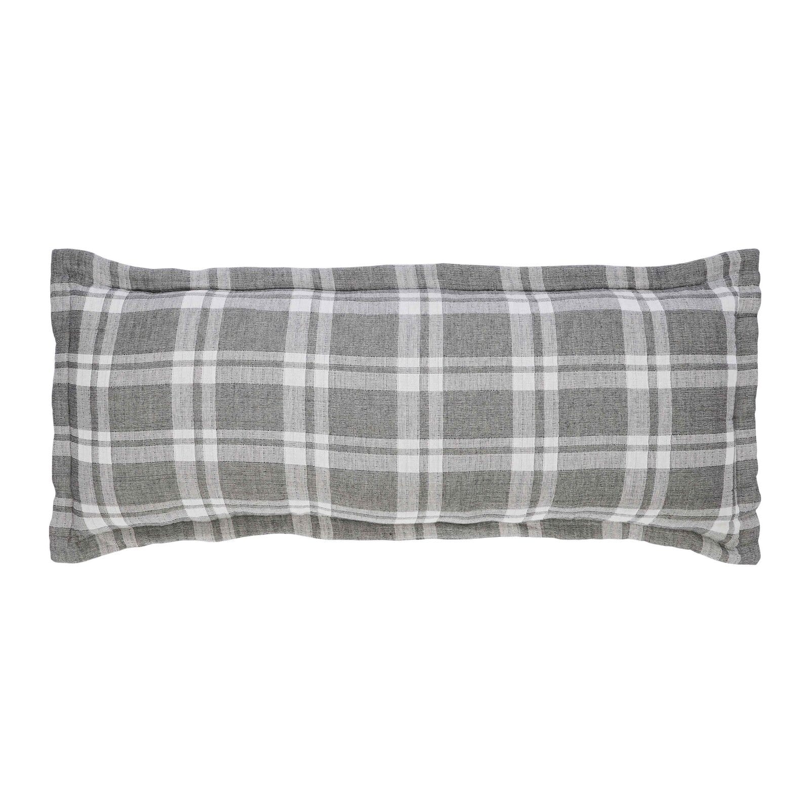 Doyle Check Cotton Blanket Deco Pillow
